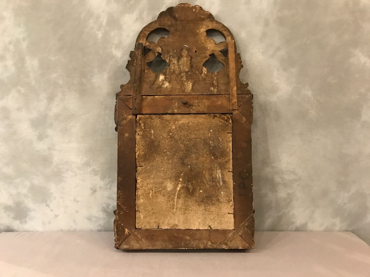 Miroir En Bois Doré d'époque 18ème-photo-2