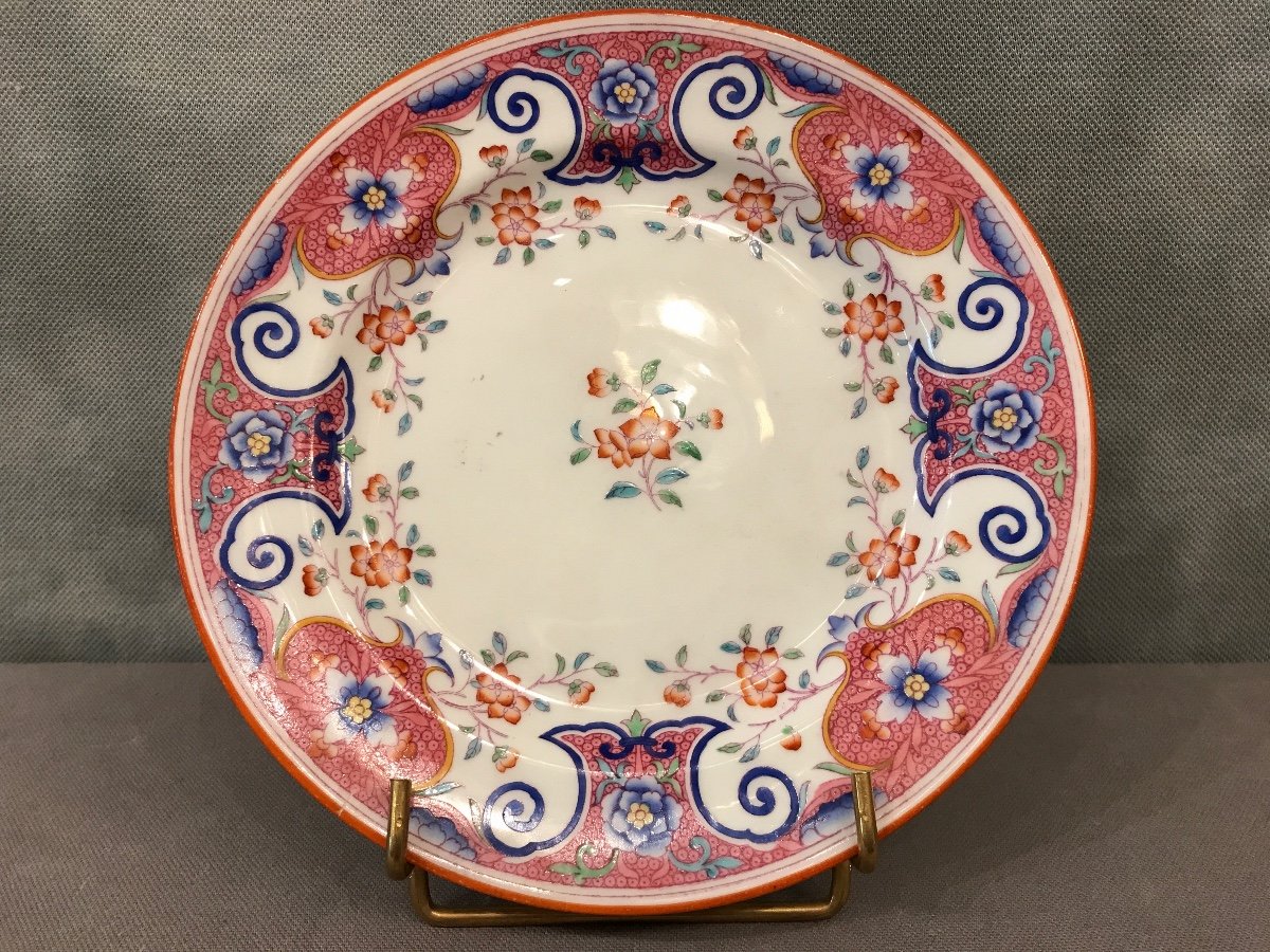 Assiette à Dessert En Porcelaine De Minton D’époque 19 ème 