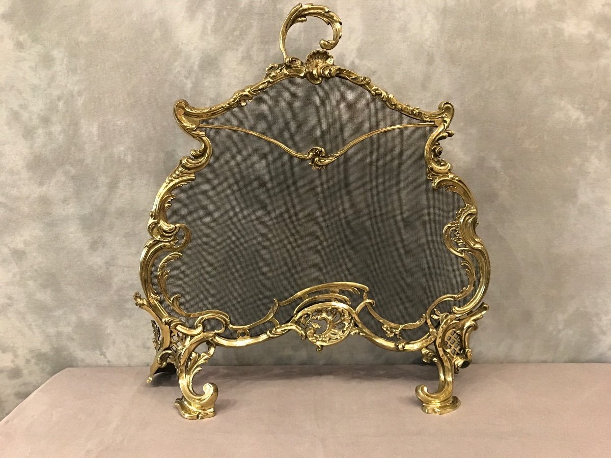 19th Century Bronze Screen Louis XV Style-photo-1