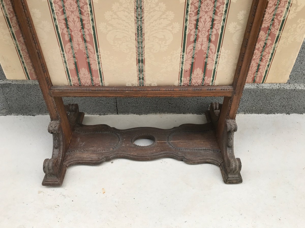 Screen, Carved Wood Firewall In Late 18th Century Oak-photo-4