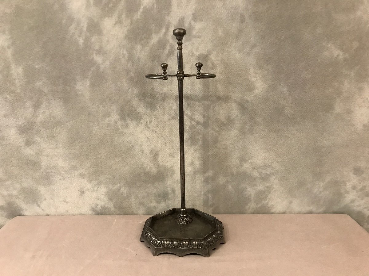 Old Fireplace Servant In Iron And Cast Iron From The 19th Century
