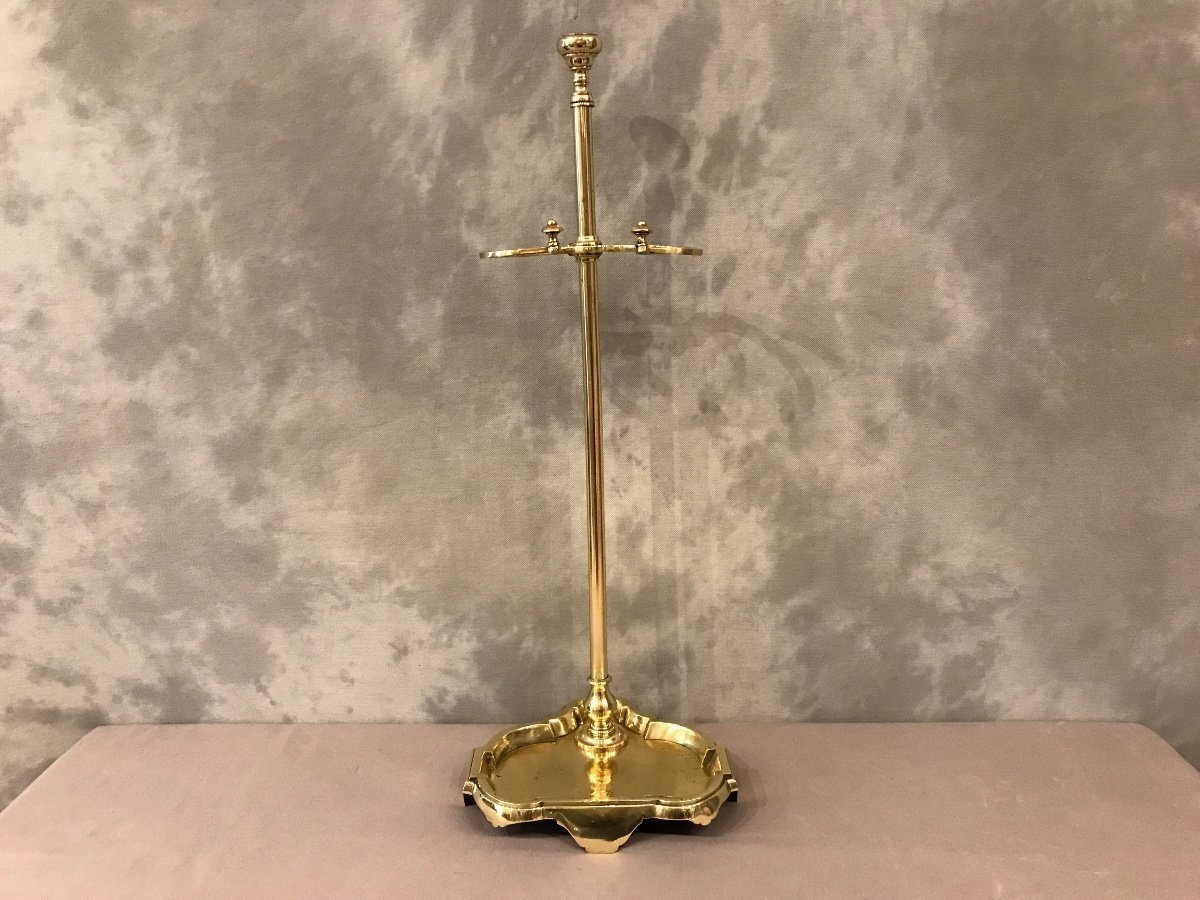 19th Restoration Period Brass Fireplace Servant 