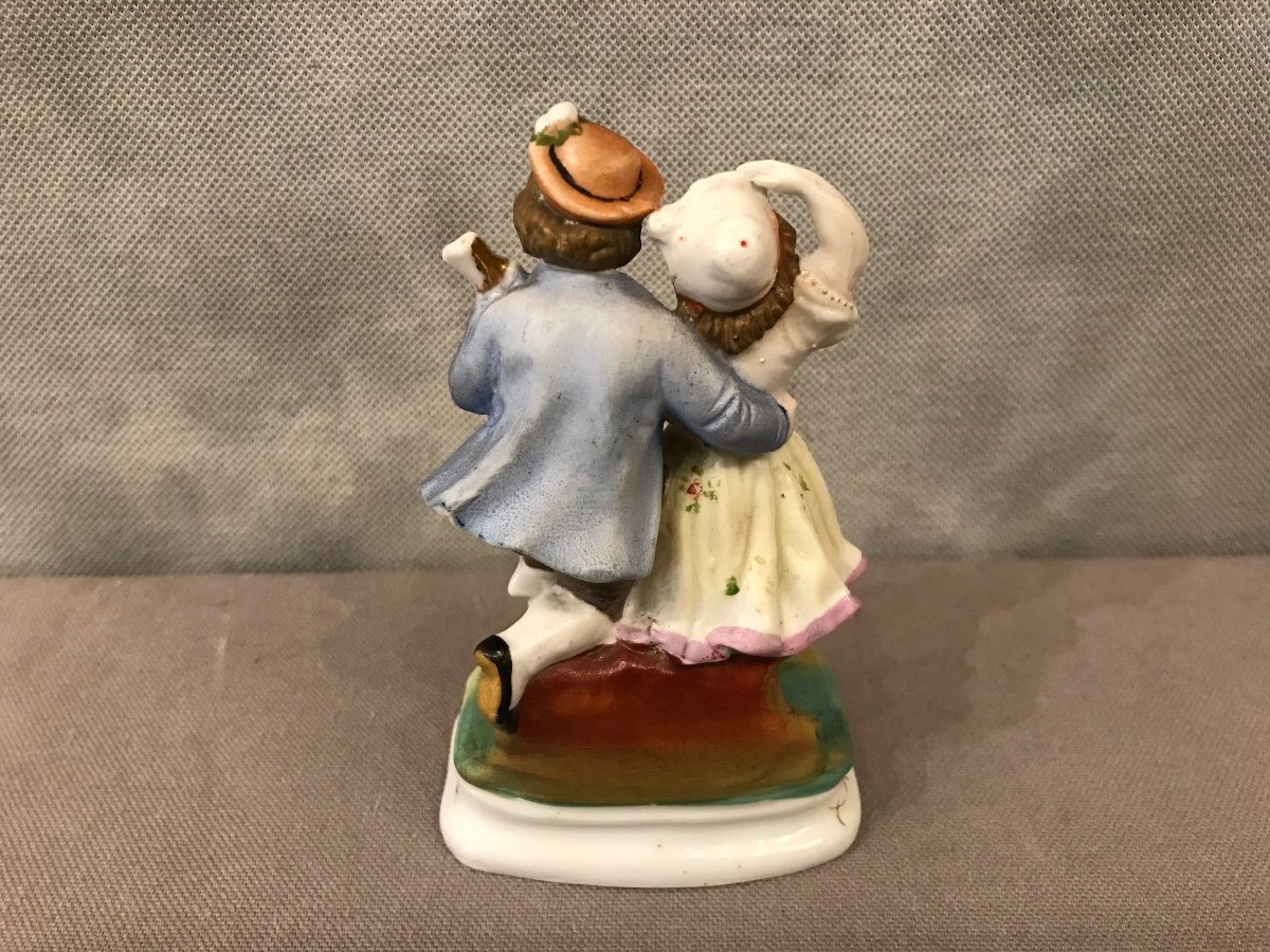 Small Group In German Porcelain From The 19th Century  -photo-3