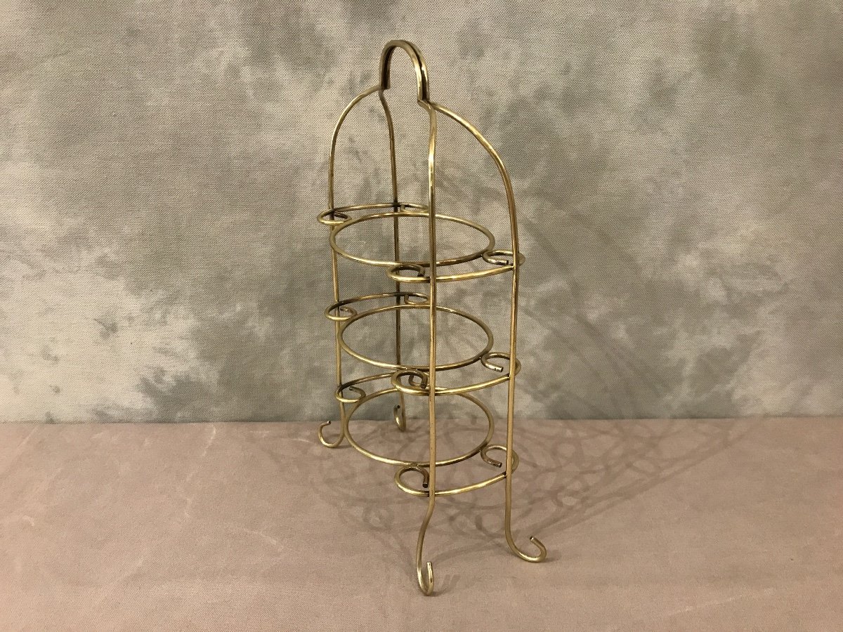 Brass Plate Holder 19th Century Table Service -photo-4