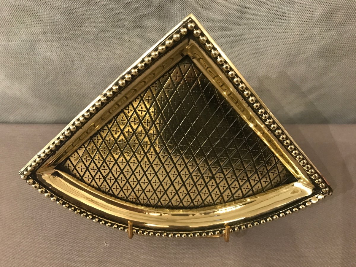 Cendrier De Cheminée, Coin Repose Pelle Et Pince En Bronze D’époque 19 ème -photo-3