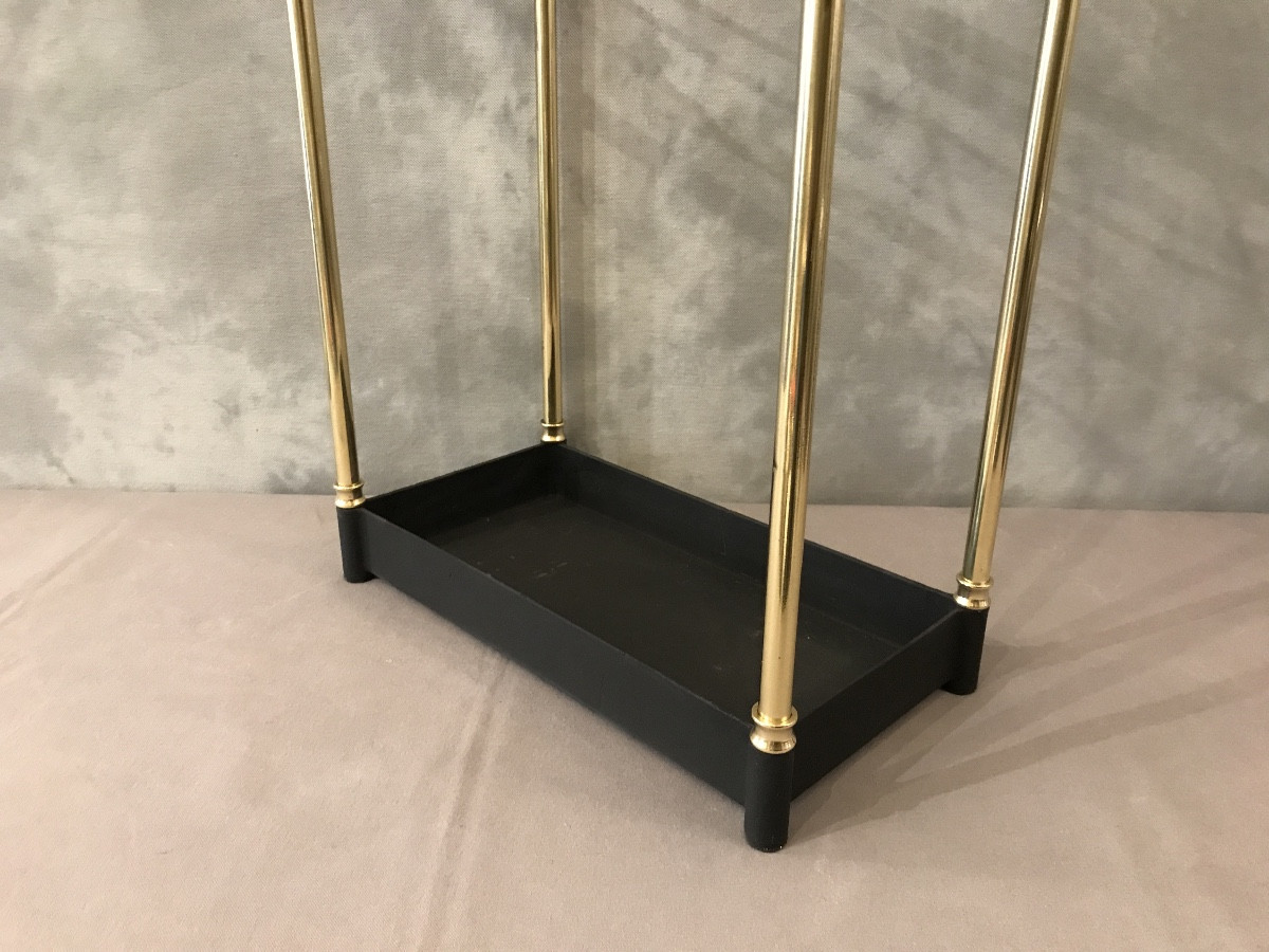  Rectangular Brass Umbrella Stands From The Late 19th Century -photo-2