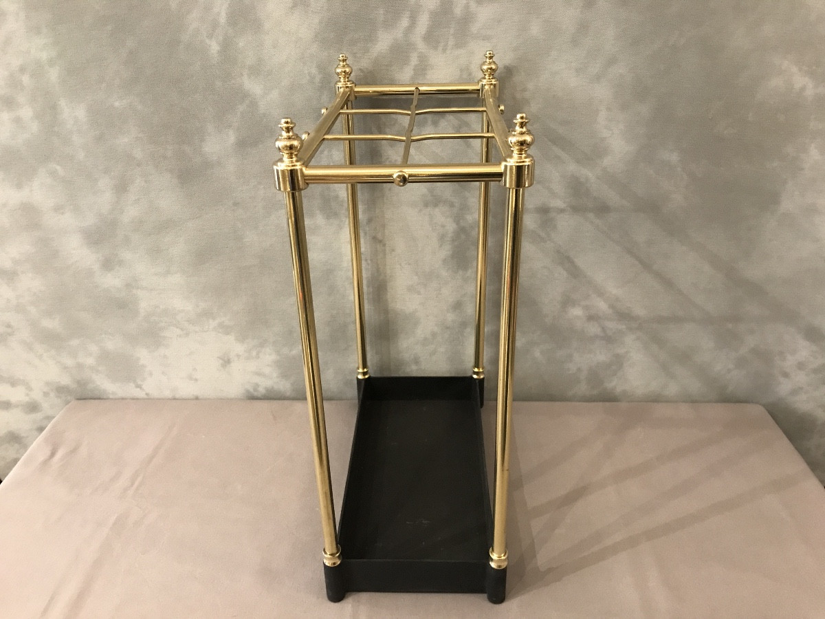  Rectangular Brass Umbrella Stands From The Late 19th Century -photo-3