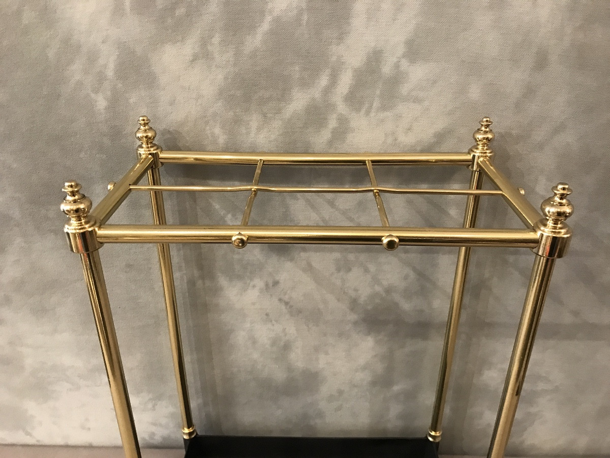  Rectangular Brass Umbrella Stands From The Late 19th Century -photo-4