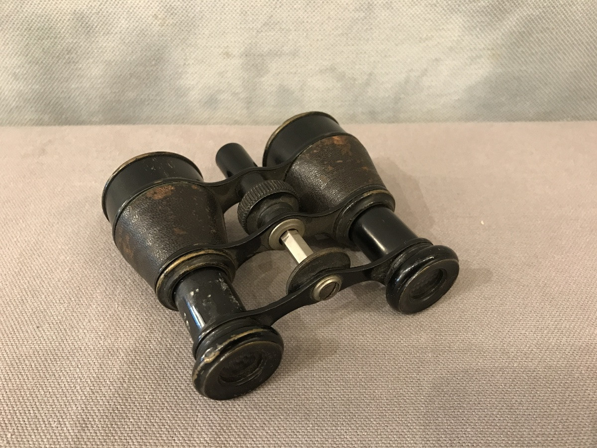Paire De Jumelles De Théâtre Ancienne Vers 1900/1920-photo-1