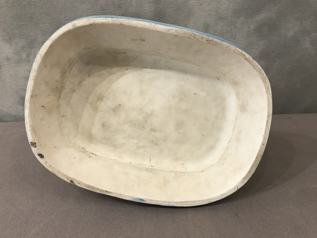 19th Century Biscuit Porcelain Couple On Base -photo-3