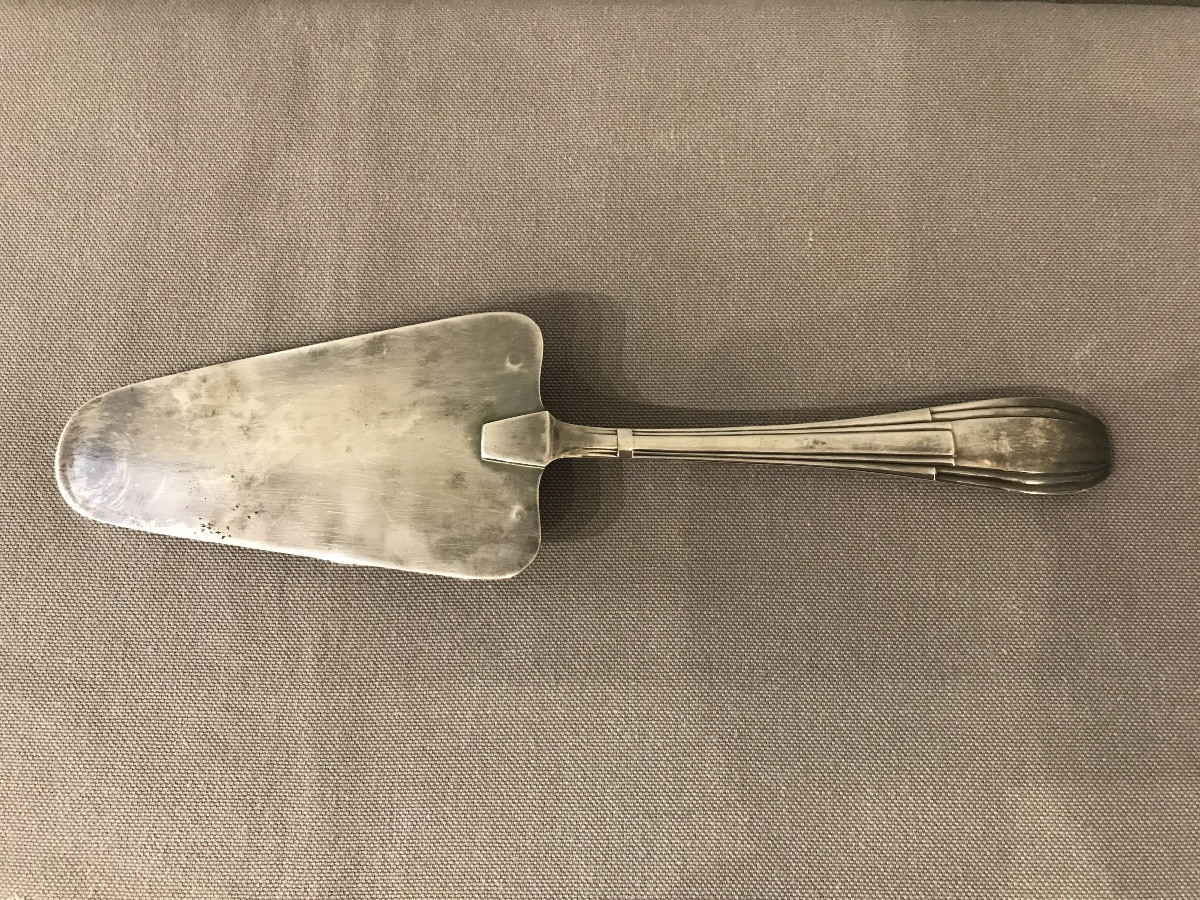 Vintage Silver Plated Cake Server Circa 1930 -photo-4