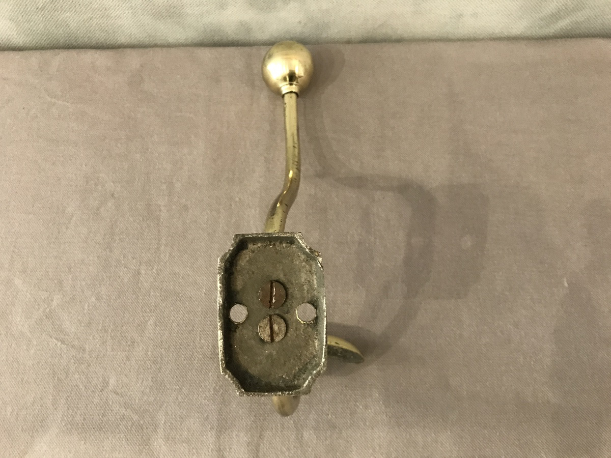 A 19th Century Louis Philippe Brass Ball Coat Rack -photo-3