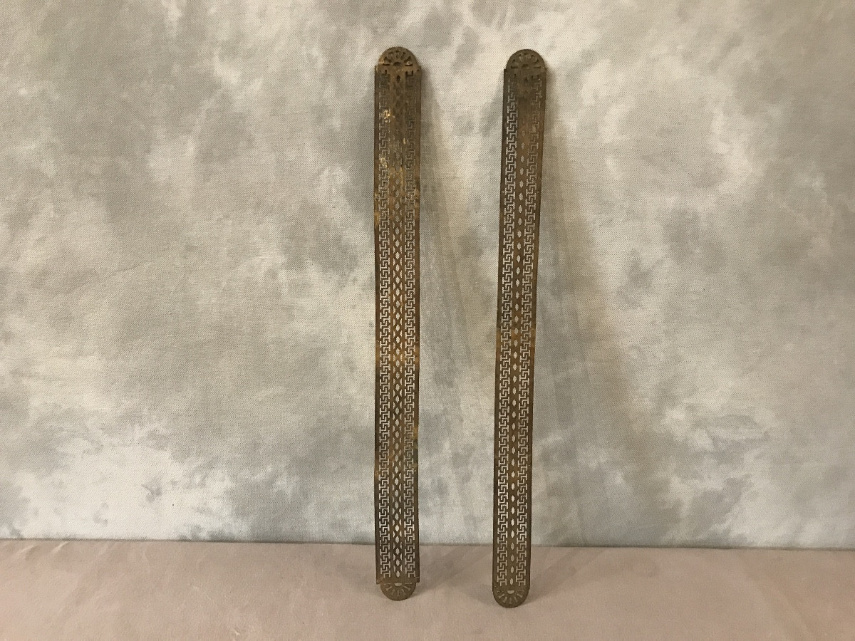 2 Plaques de propretés en laiton d’époque fin 19 ème -photo-1