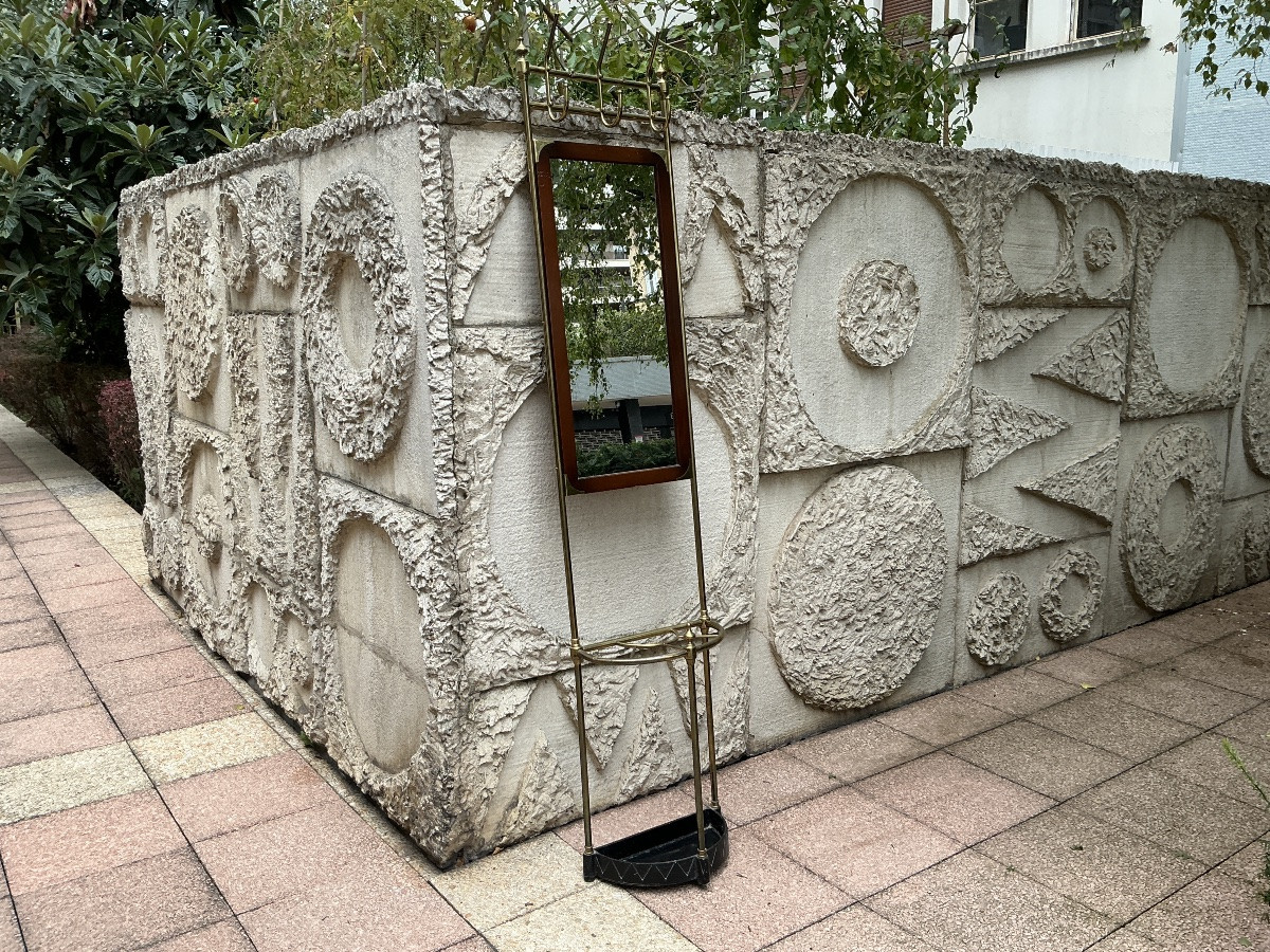 Porte manteaux, porte parapluies en laiton vers 1920 -photo-3