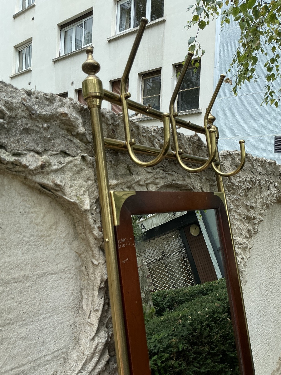Porte manteaux, porte parapluies en laiton vers 1920 -photo-4