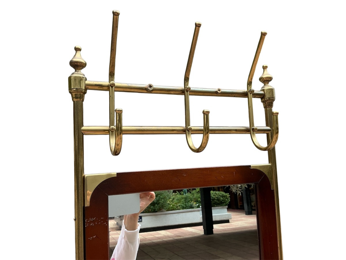 Porte manteaux, porte parapluies en laiton vers 1920 -photo-1