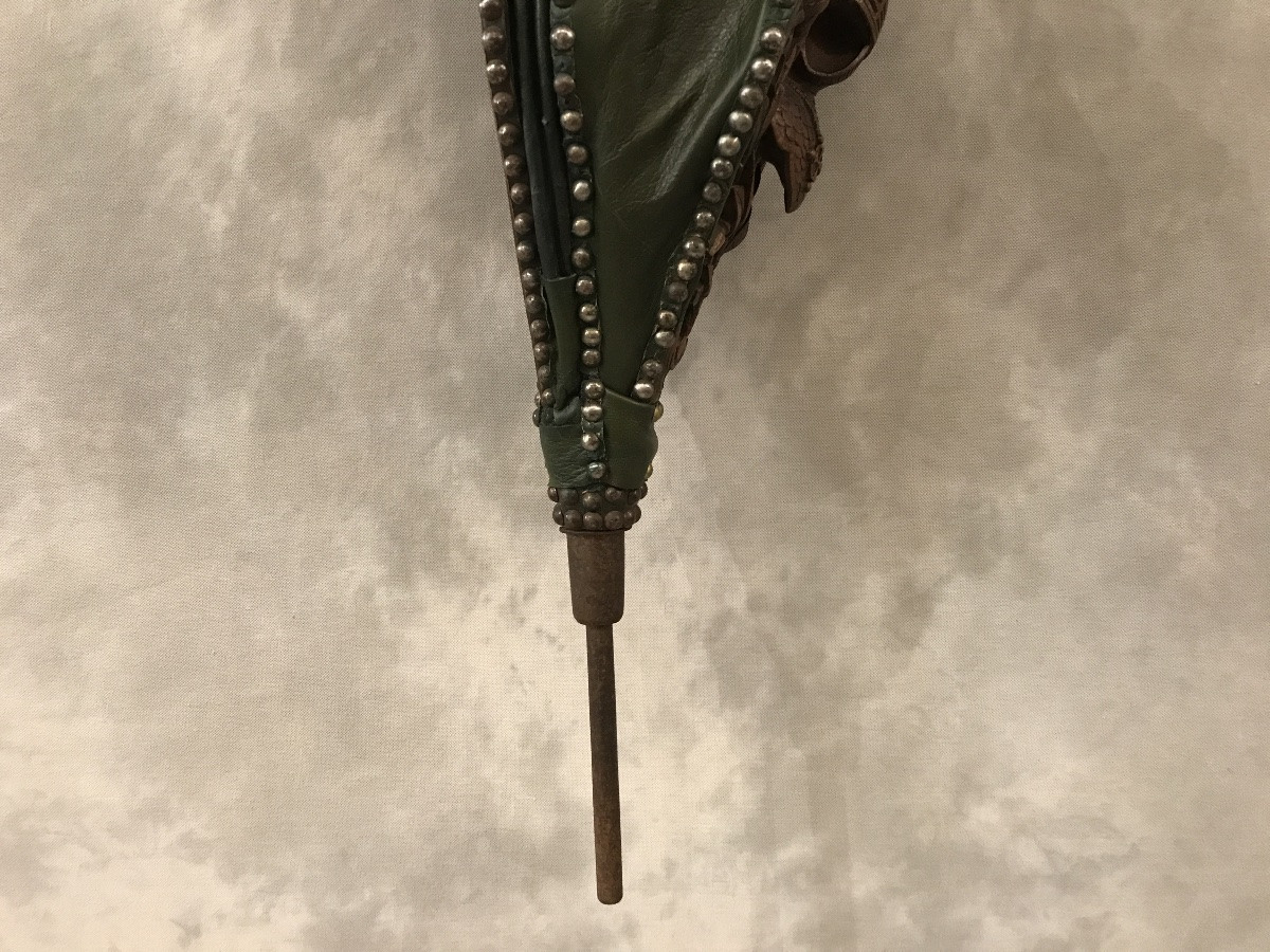 Soufflet de cheminée ancien d’époque 19 ème « Violet Le Duc »-photo-2