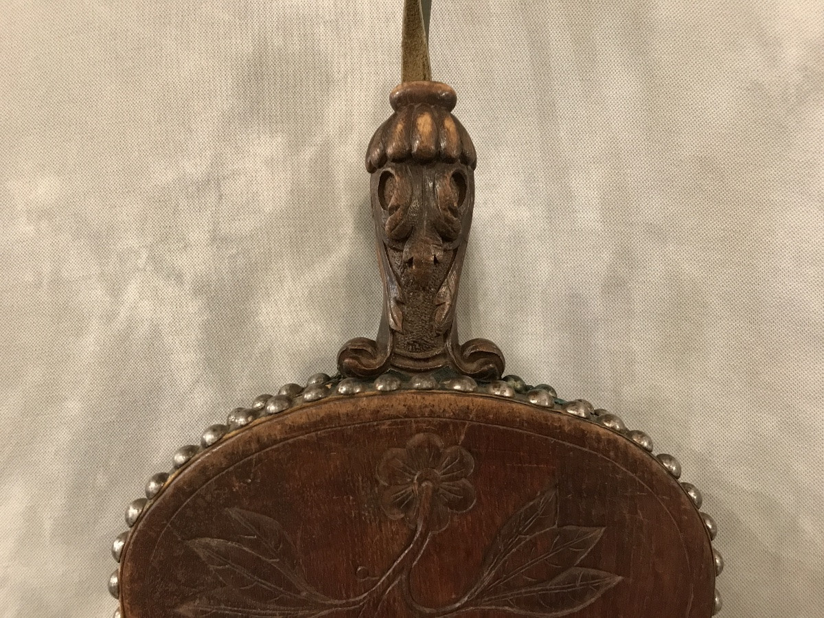 Soufflet de cheminée ancien d’époque 19 ème « Violet Le Duc »-photo-4