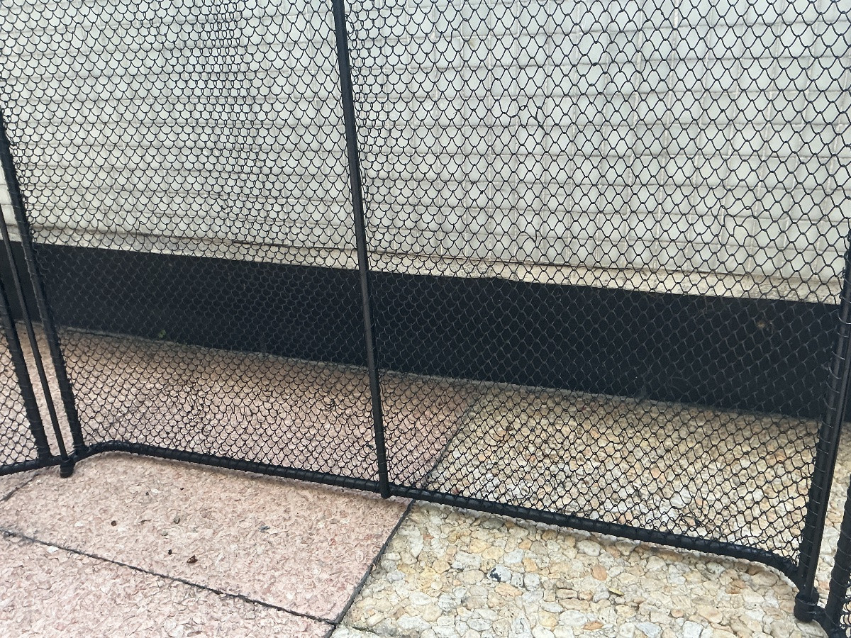 Large Antique Rustic Iron Fireplace Screen From The 19th Century -photo-3