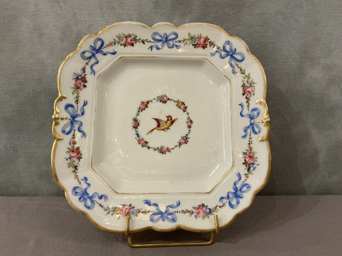 19th-century Porcelain Cake Plate From Vieux Paris 