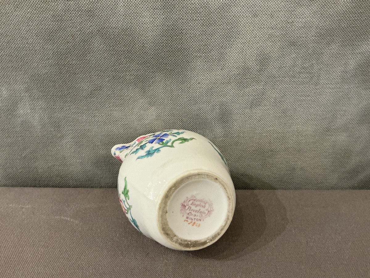 Pot à lait en porcelaine de Minton d’époque 19 ème -photo-3