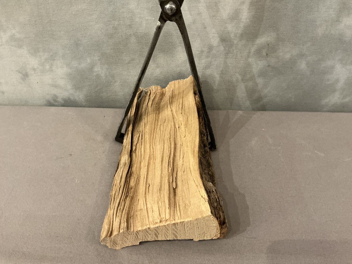 Grande pince ciseaux, pince à bras en fer forgé d’époque 18 ème -photo-3