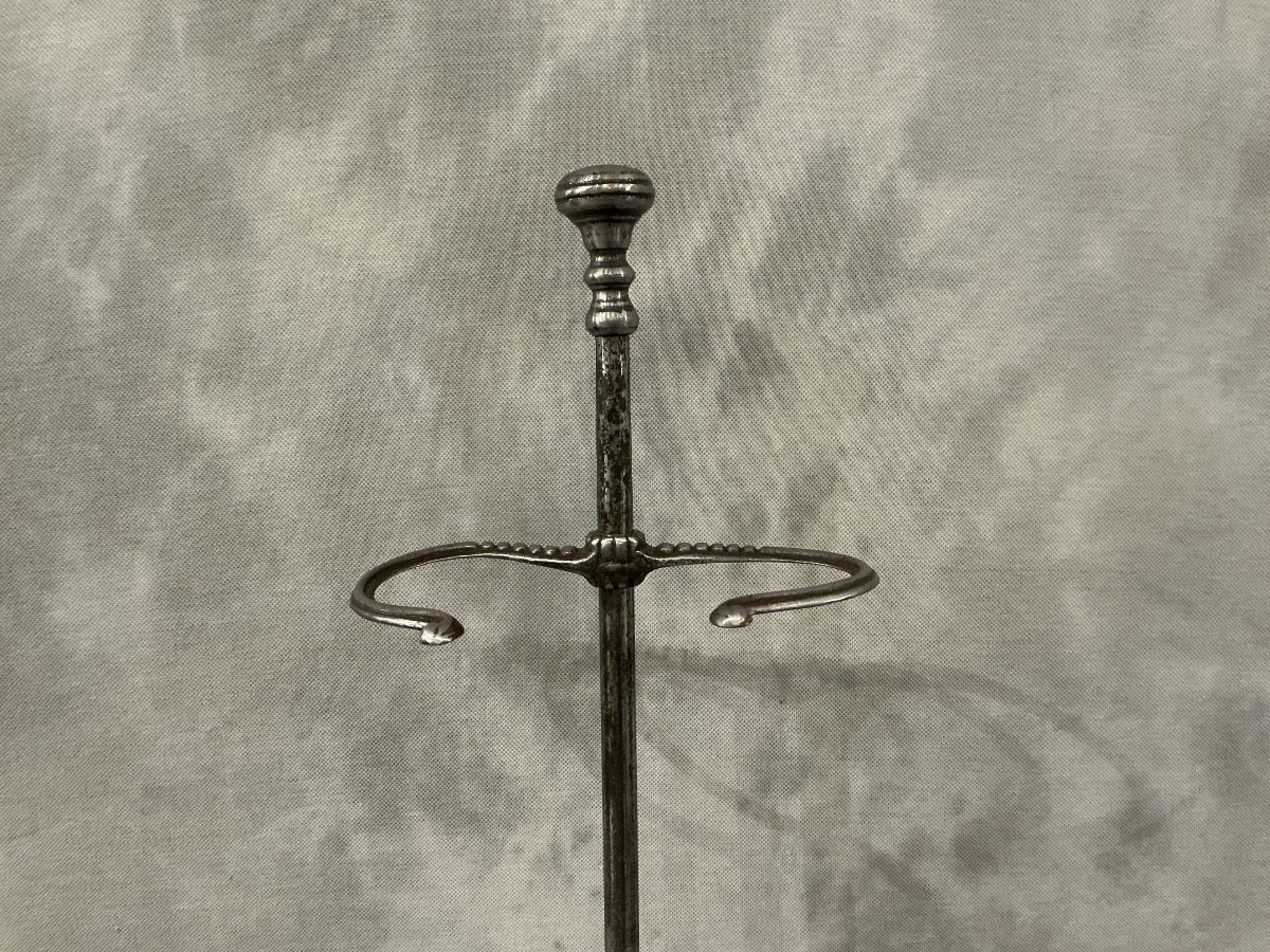 Antique Iron Fireplace Set From The 19th Century -photo-2