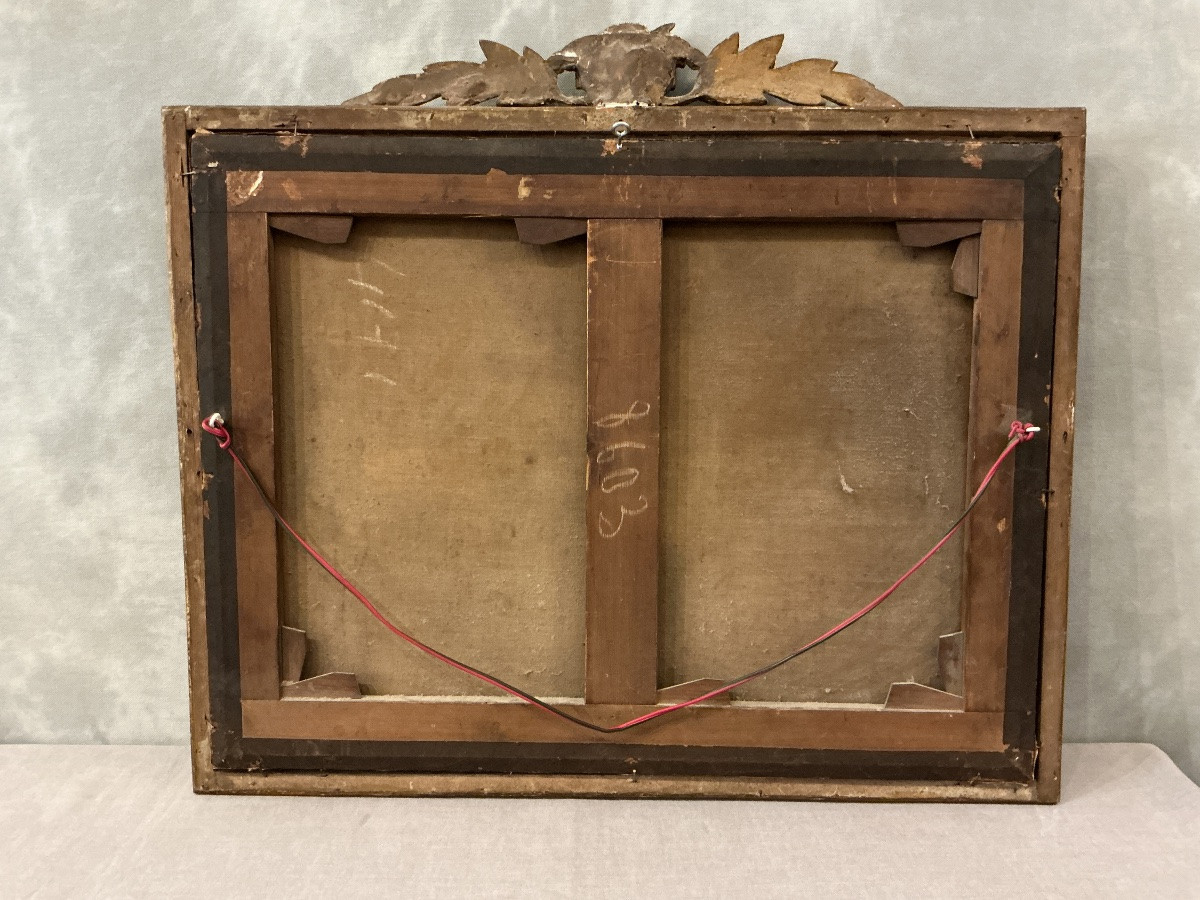 Peinture haut de porte d’époque  Louis XVI 18 ème -photo-5