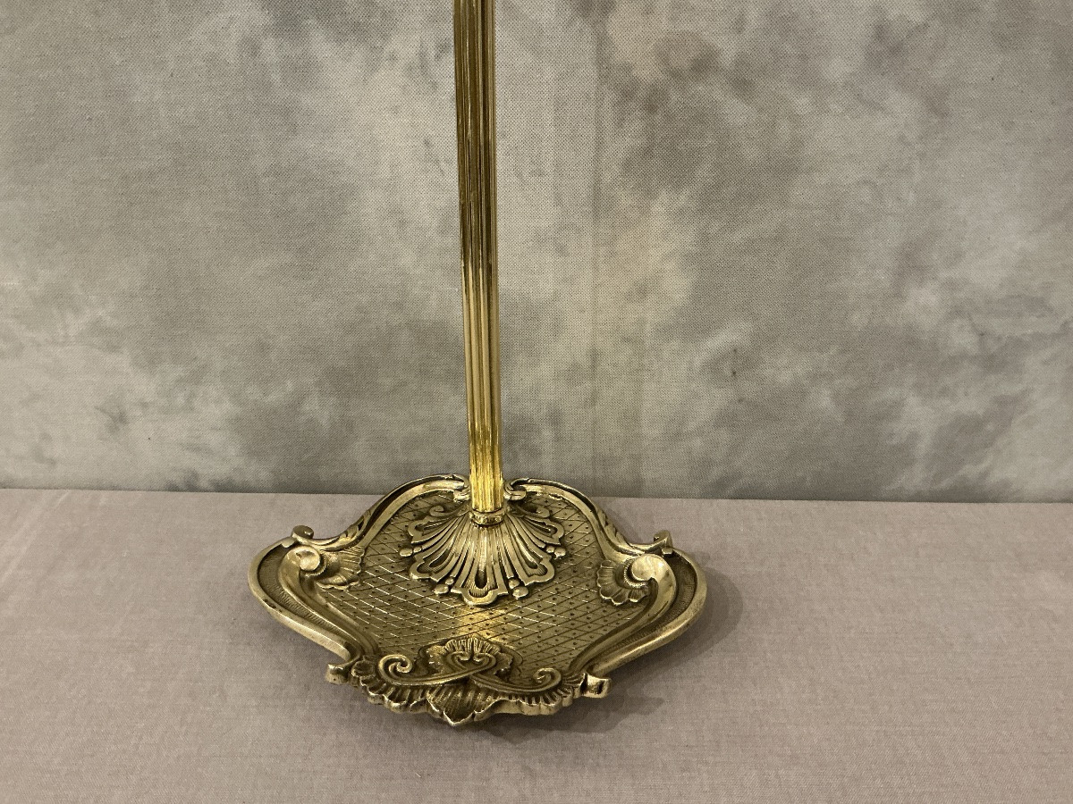 Serviteur de cheminée en bronze d’époque 19ème Napoléon III de style Transition -photo-3