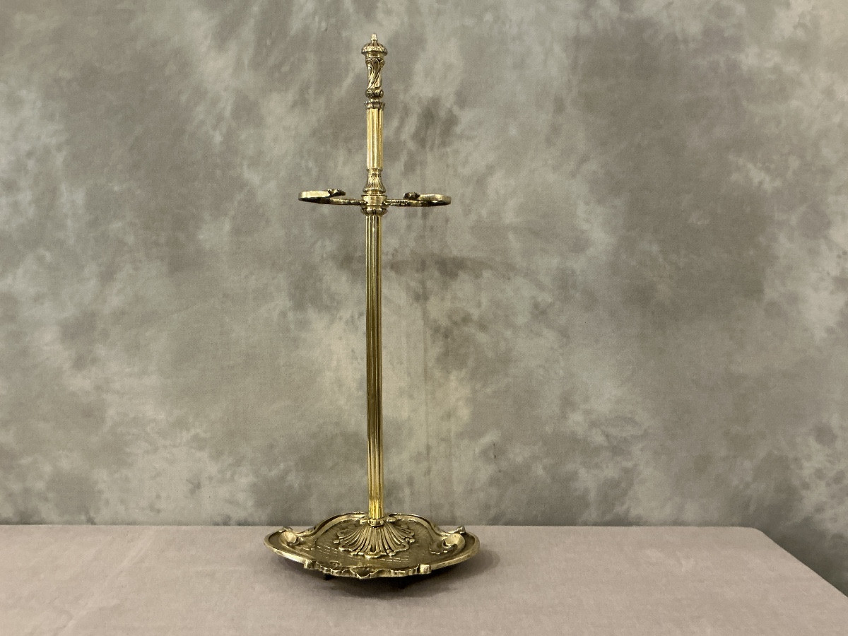 Serviteur de cheminée en bronze d’époque 19ème Napoléon III de style Transition 