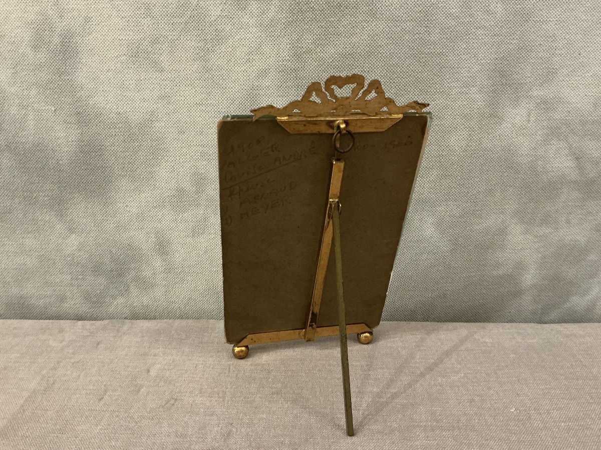 Small Brass Frames From The 19th Century, Napoleon III Era -photo-3