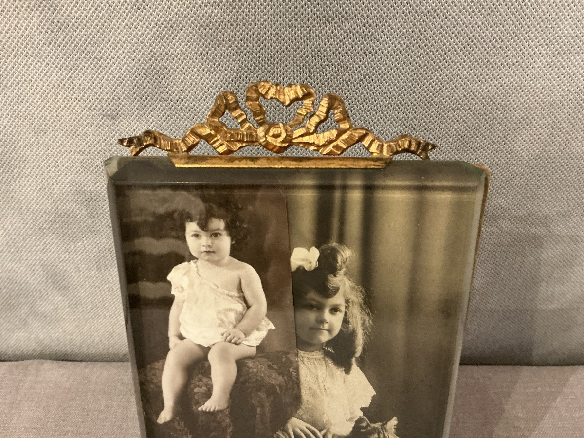 Small Brass Frames From The 19th Century, Napoleon III Era -photo-4