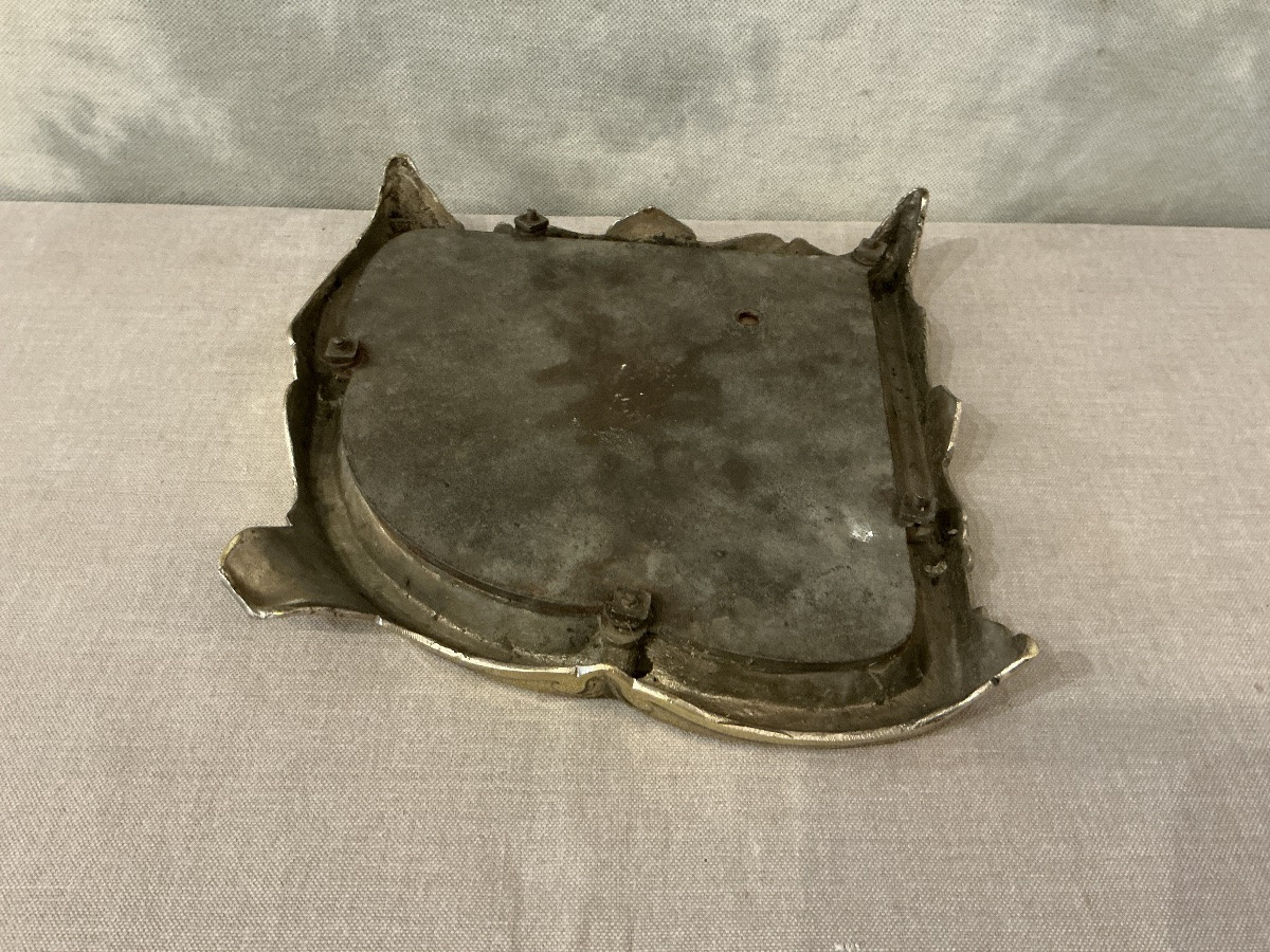 Coin de cheminée, cendrier de cheminée en bronze d’époque 19 ème Louis XV / Louis XVI-photo-2