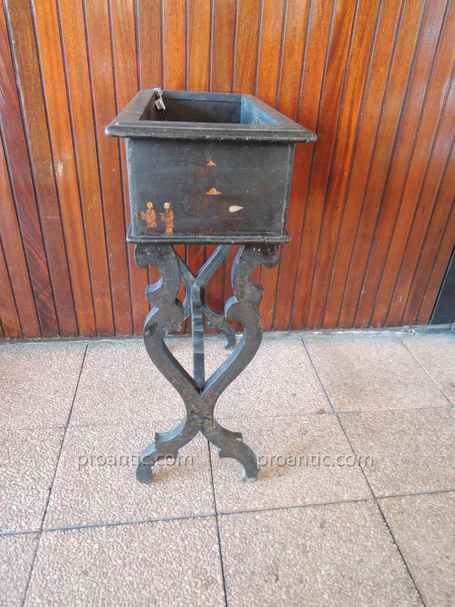 Planter Wood Blackened Napoleon III 19th-photo-2