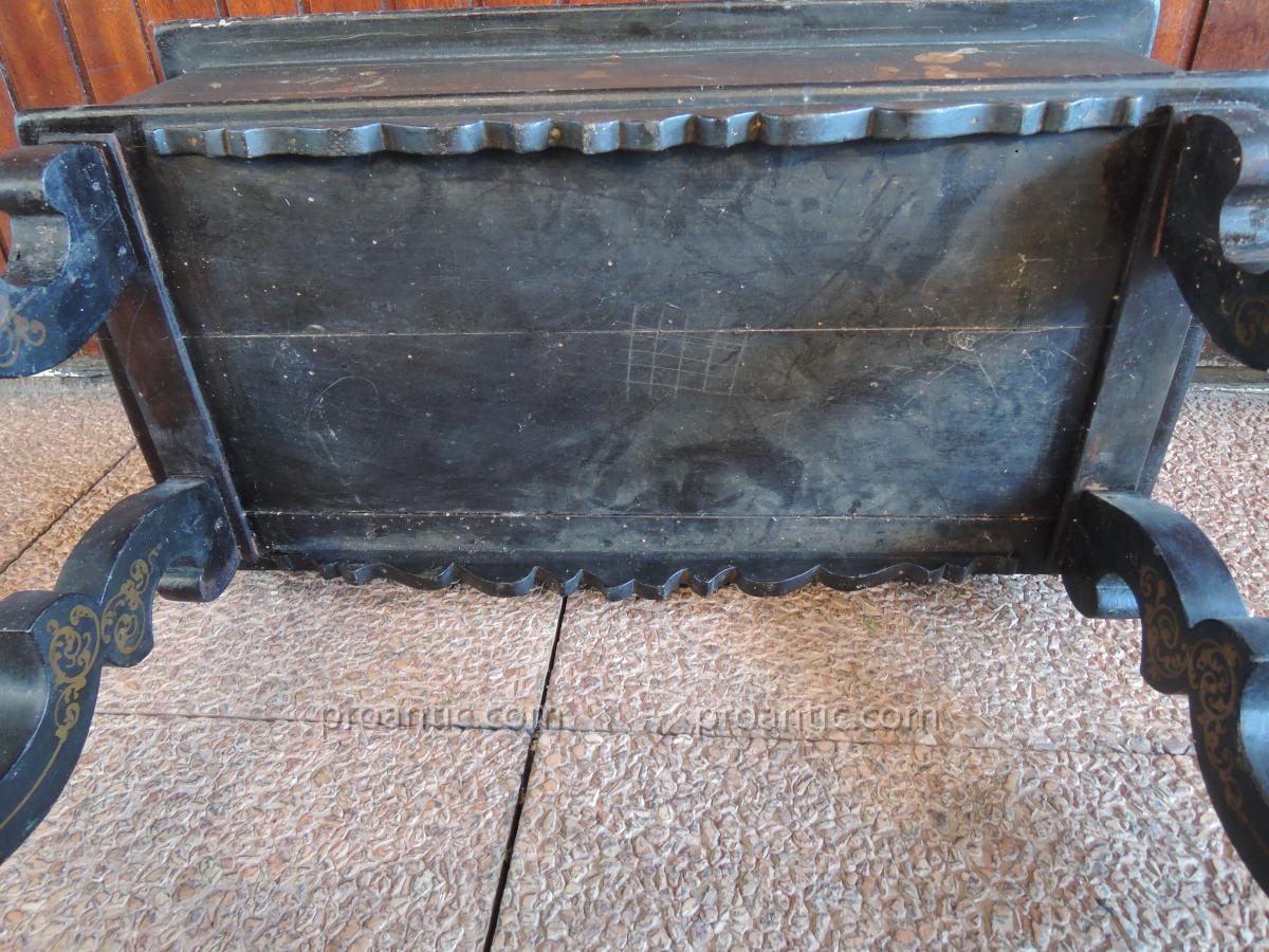 Planter Wood Blackened Napoleon III 19th-photo-5