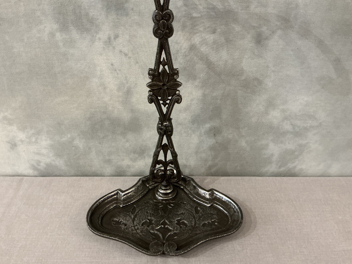 Antique 19th Century Cast Iron And Bronze Mantelpiece Server-photo-3