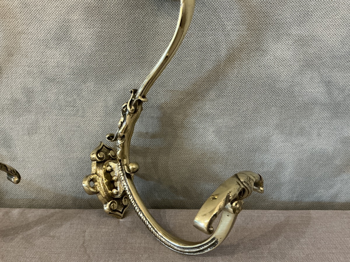 19th-century Louis XVI-style Bronze Coat Hooks And Coat Racks -photo-4