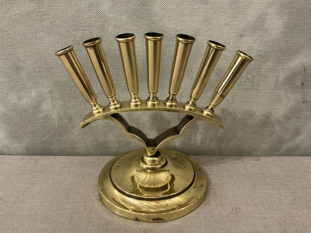 Antique Brass Cane Holder From The 19th Century -photo-2