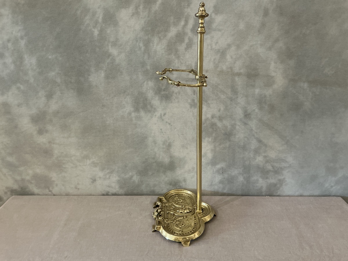 A Single 19th-century Bronze Fireplace Set In The Louis XVI Style -photo-4