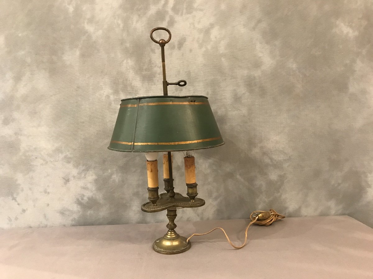 Lampe Bouillotte 19ème En Bronze