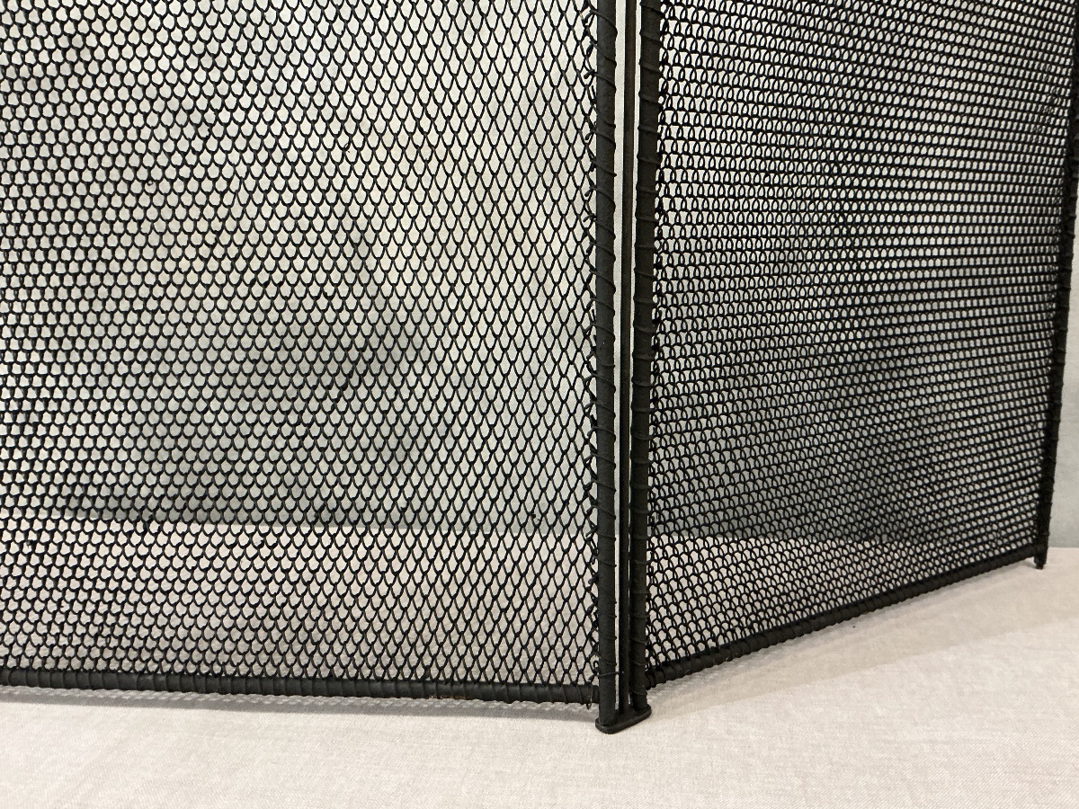 Antique 19th-century Iron Fireplace Screen -photo-4