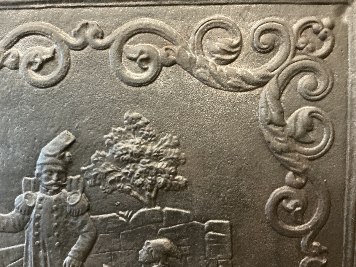 Large 19th-century Cast-iron Mantelpiece. -photo-4