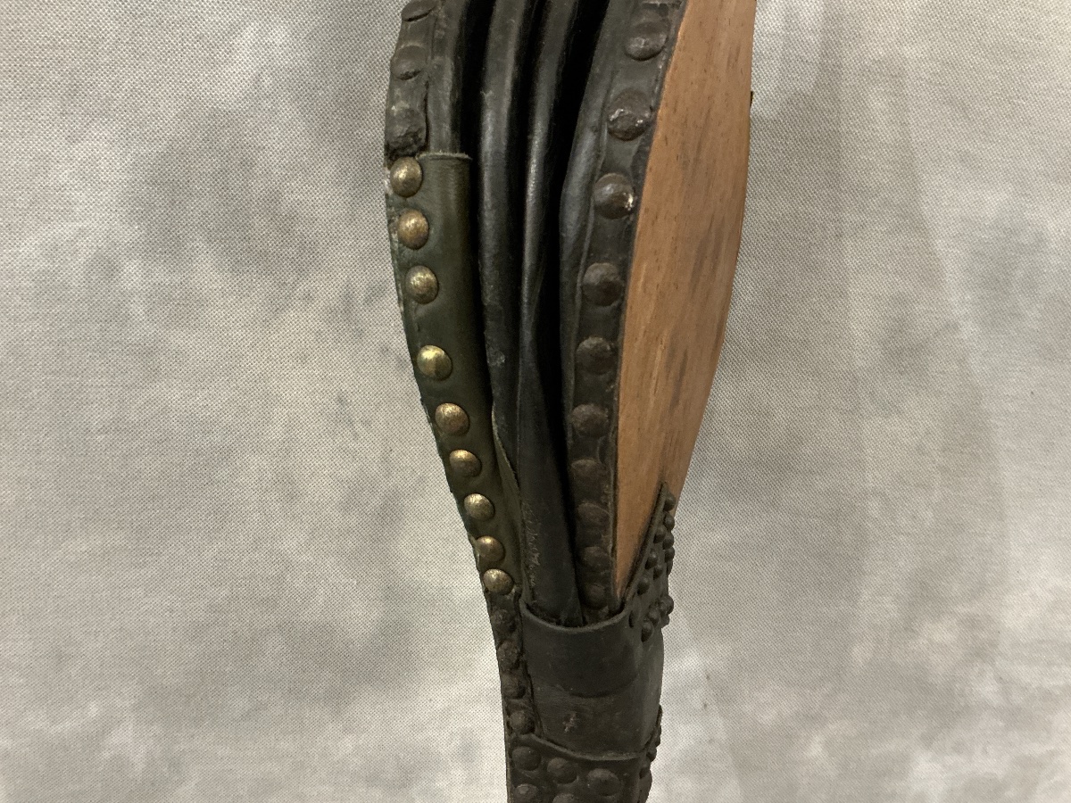 Gros soufflet de cheminée ancien d’époque fin 18 ème -photo-2