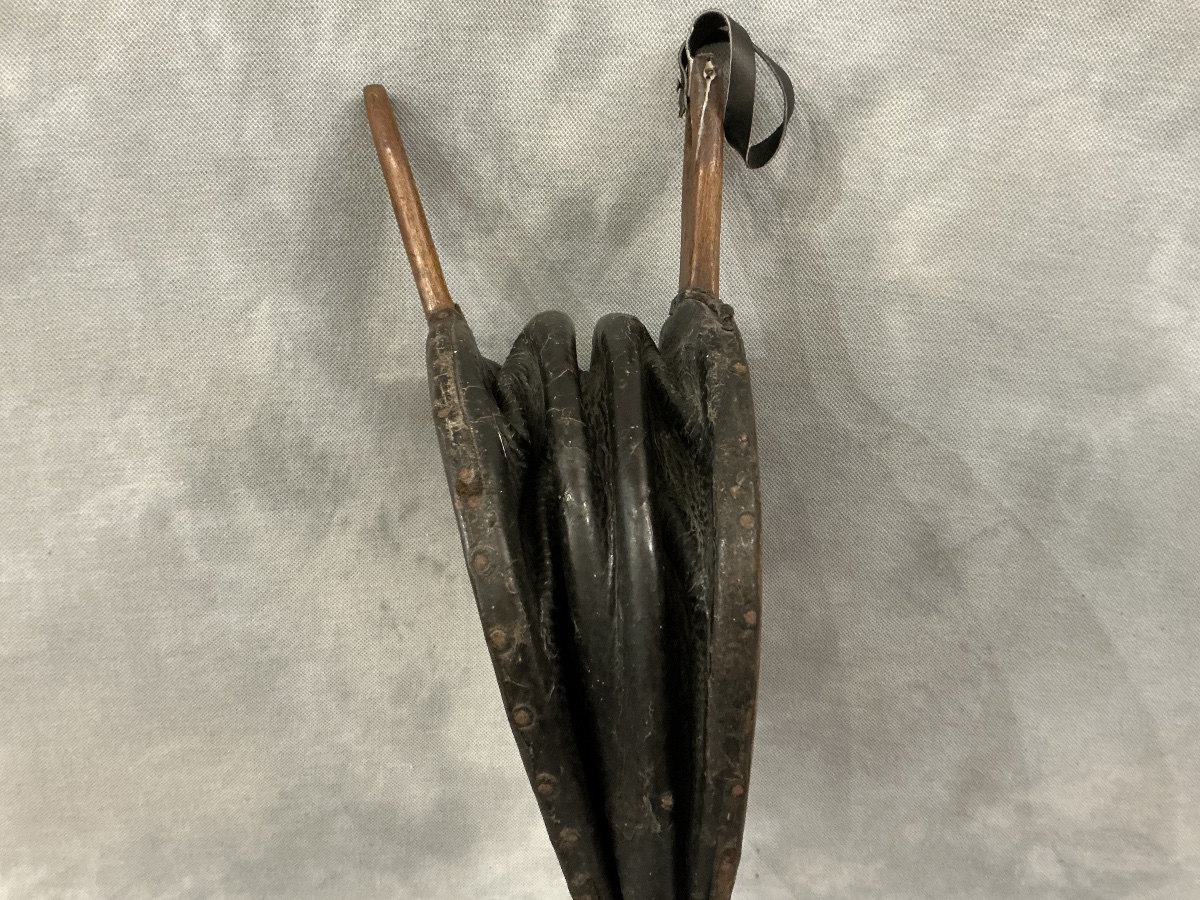 Antique Chimney Bell Made Of Rustic Wood From The 18th Century -photo-1
