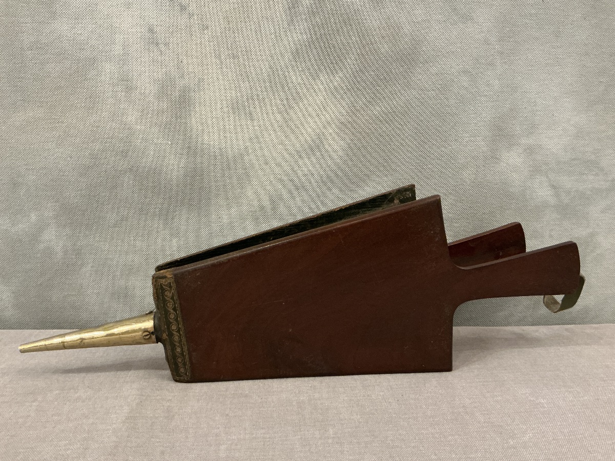 Mahogany Bellows From The Directoire Period, Late 18th To Early 19th Century -photo-3