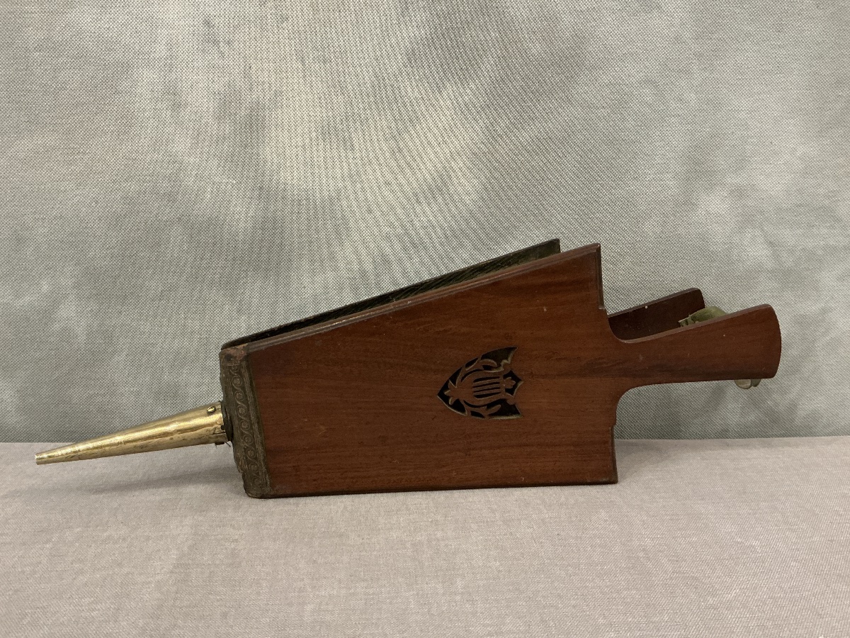 Mahogany Bellows From The Directoire Period, Late 18th To Early 19th Century 