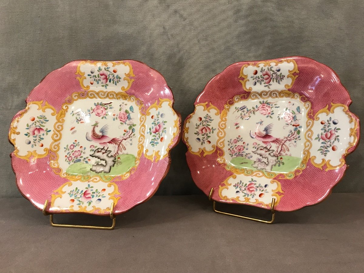 Cakes Dishes Pair Porcelain Minton-photo-3