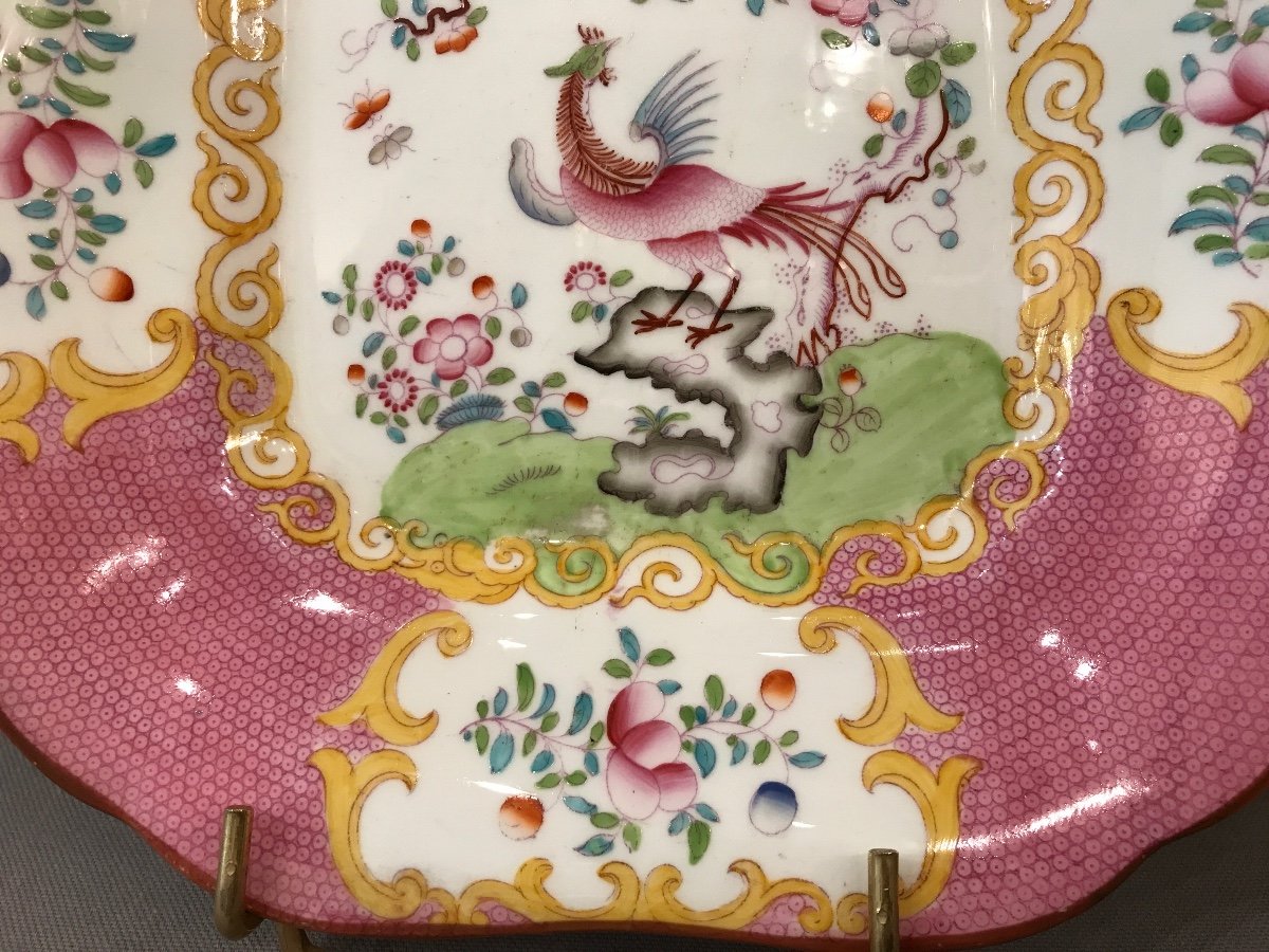 Paire De Plats à Gâteaux En Porcelaine De Minton-photo-2