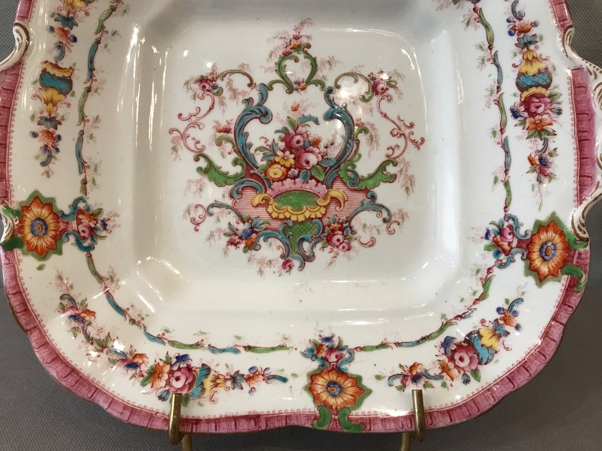 Flat Cakes Porcelain 19th Cauldon-photo-2