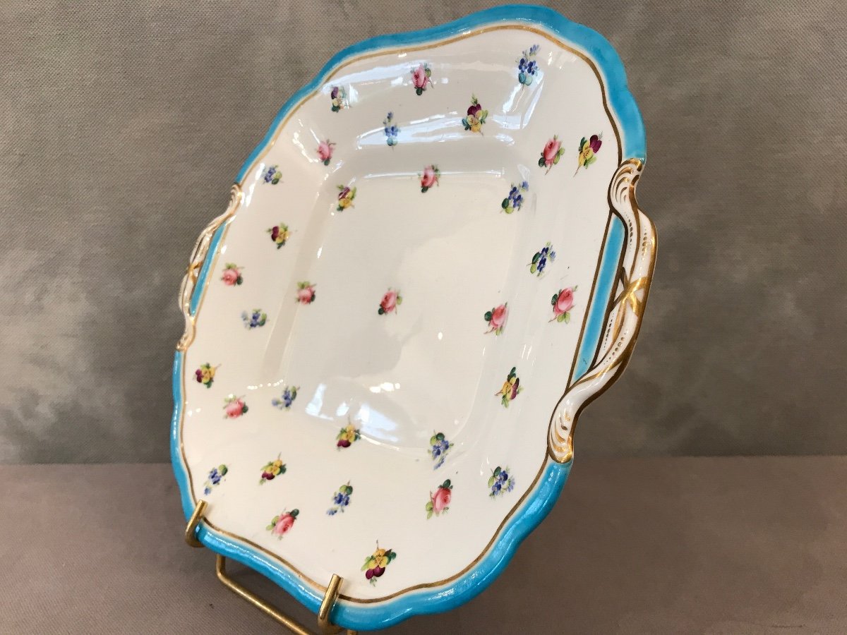 Plat à Gâteaux En Porcelaine De Minton d'époque 19ème-photo-3